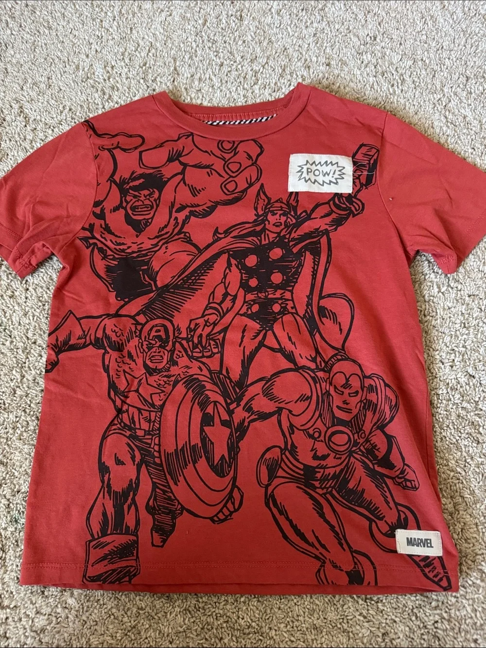 Marvel Kids Spider-Man and Superhero Tee Pack in Red, White, Gray, Blue